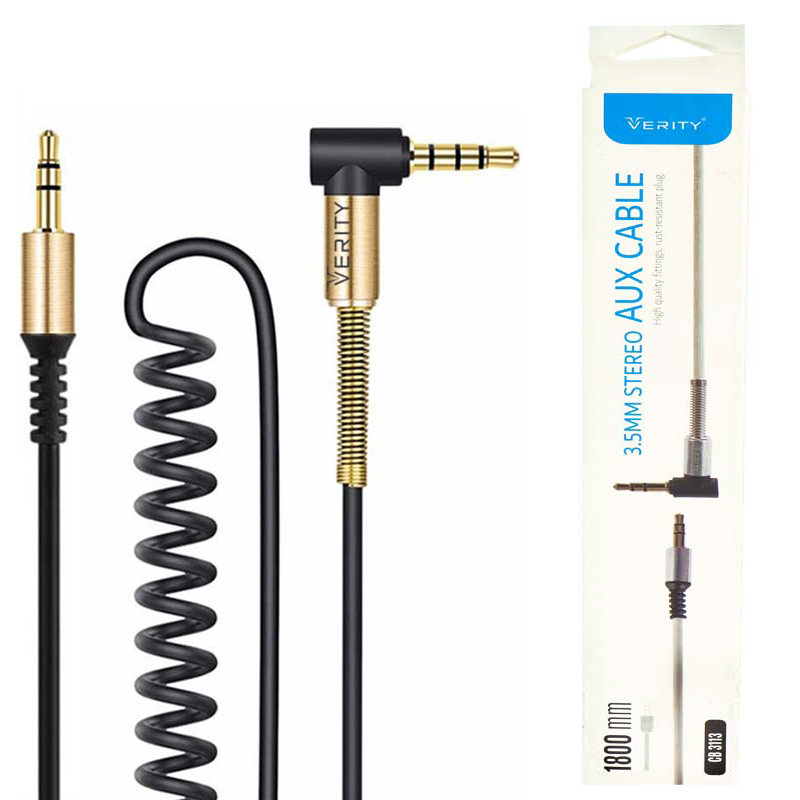 خرید کابل AUX وریتی مدل Verity CB3113 AUX- Springy Cable-