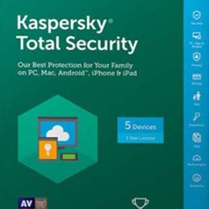 خرید آنتی ویروس کسپرسکی Kaspersky Total Security تک کاربره یکساله Kaspersky Total Security 1User 1Year تجریش