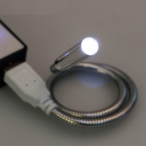 خرید چراغ مطالعه USB LED تمام فلزی قابل انعطاف تجریش
