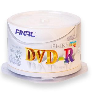 خرید دی‌وی‌دی پرینت‌ایبل فینال باکسدار 50 عددی Final print me printable DVD-R