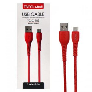 خرید کابل شارژ USB-C تسکو مدل TSCO TC C183 تجریش