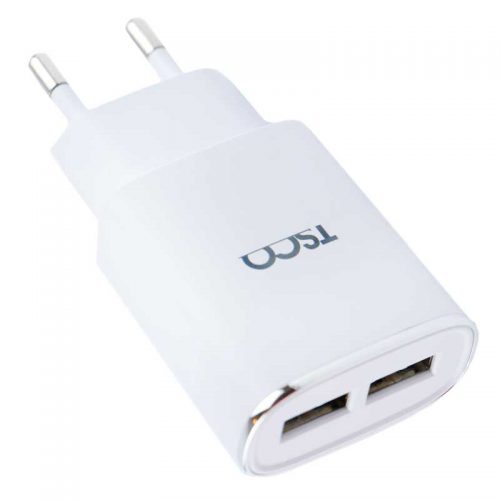 Tsco TTC 57 Wall-charger-silver-M خرید شارژر دیواری تسکو Tsco TTC 57 با کابل microUSB تجریش