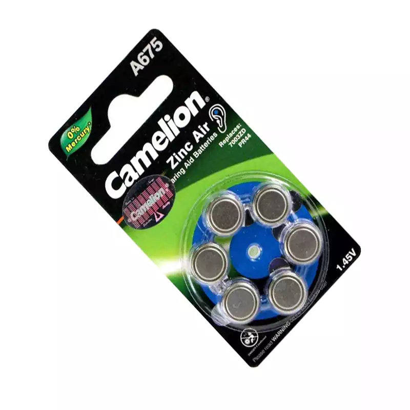 خرید باتری سمعک کملیون Camelion A675 بسته 6عددی تجریش