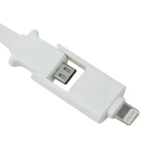 خرید کابل تبدیل USB به لایتینگ و میکرو‌یو‌اس‌بی طول 1متر تجریش