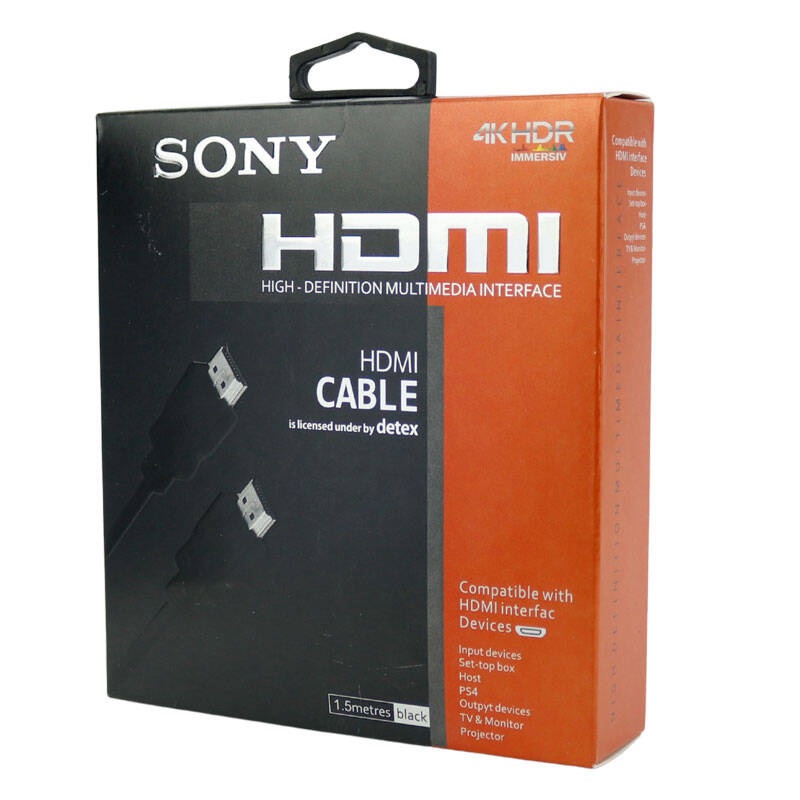 Sony HDMI Cable-1.5m-P قیمت خرید کابل HDMI 4K سونی طول 1.5m تجریش